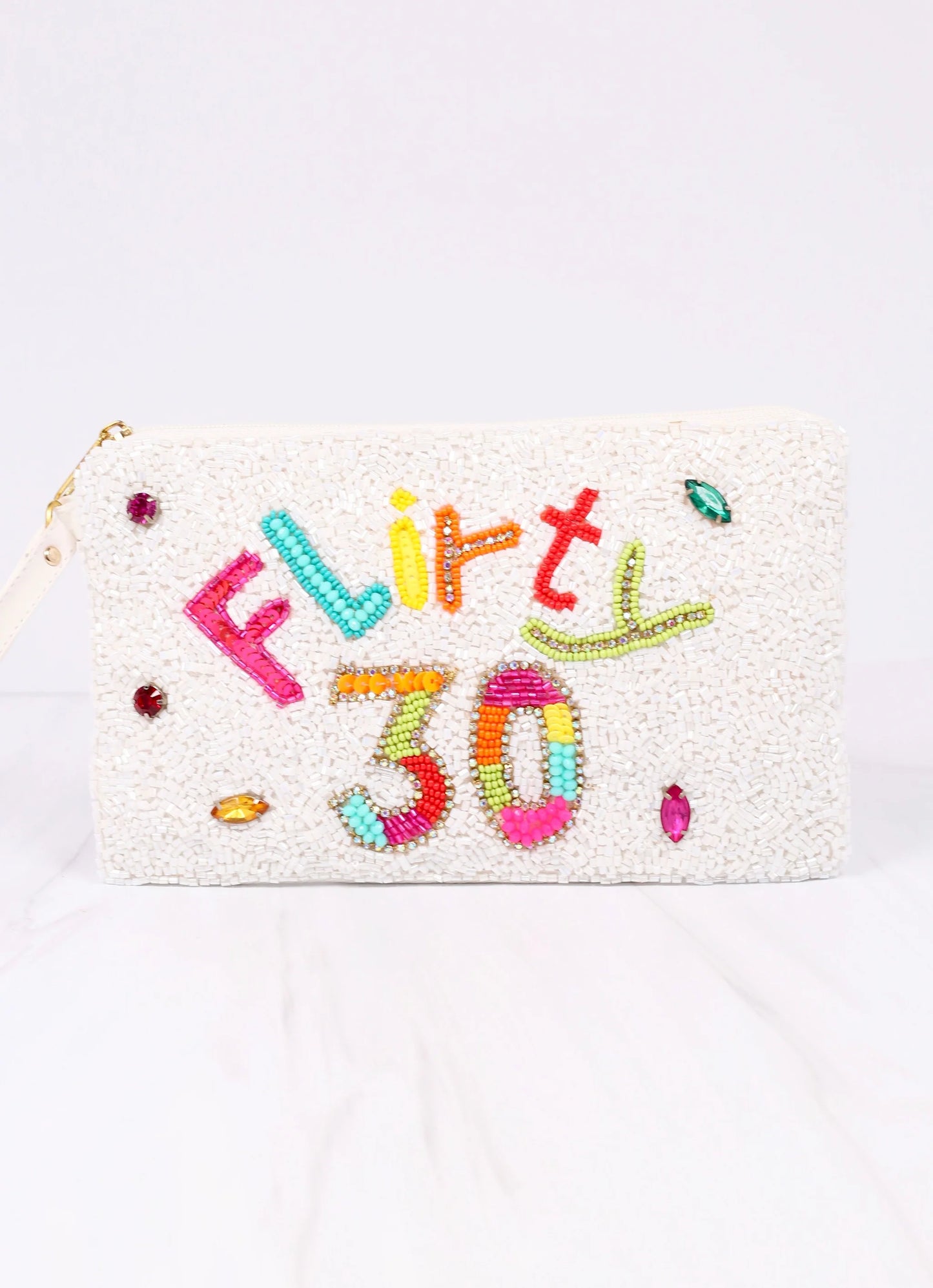 Flirty 30 Beaded Wristlet