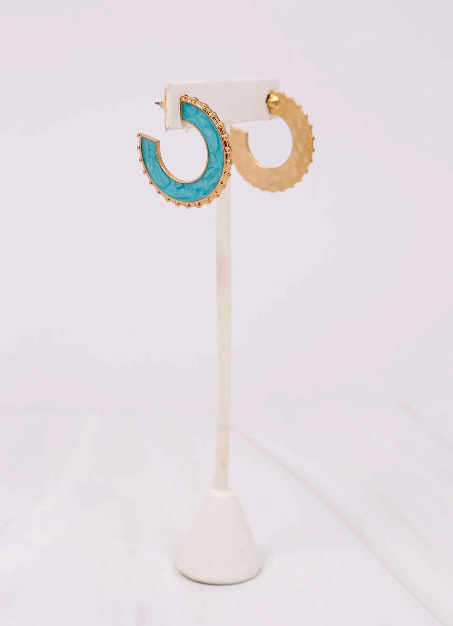 Trenton Turquoise Hoop Earring