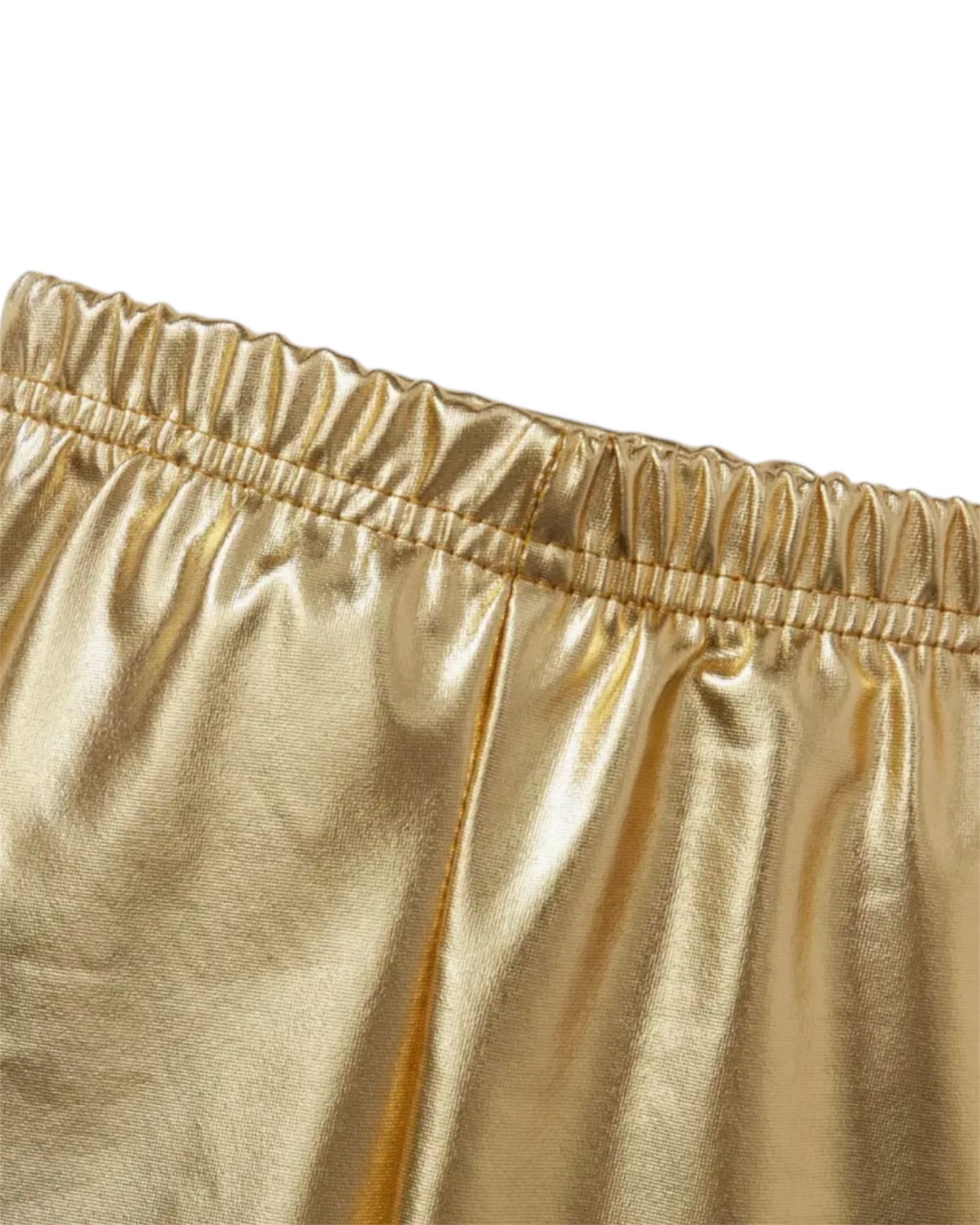 Girls Metallic Gold Legging
