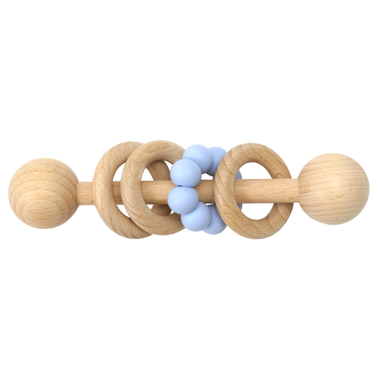 Silicone and Wood Teething Ring