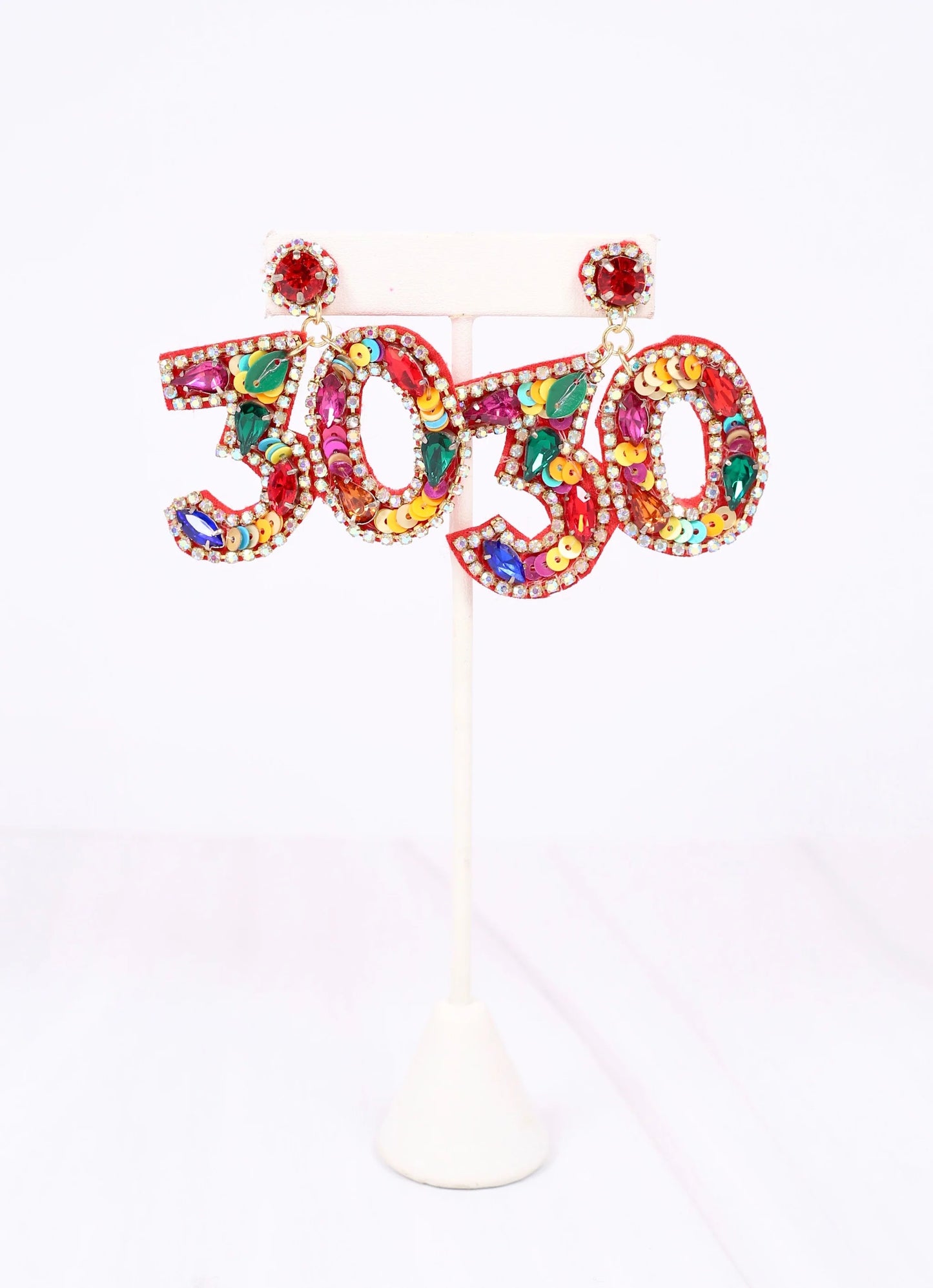 Flirty 30 Embellished Earring