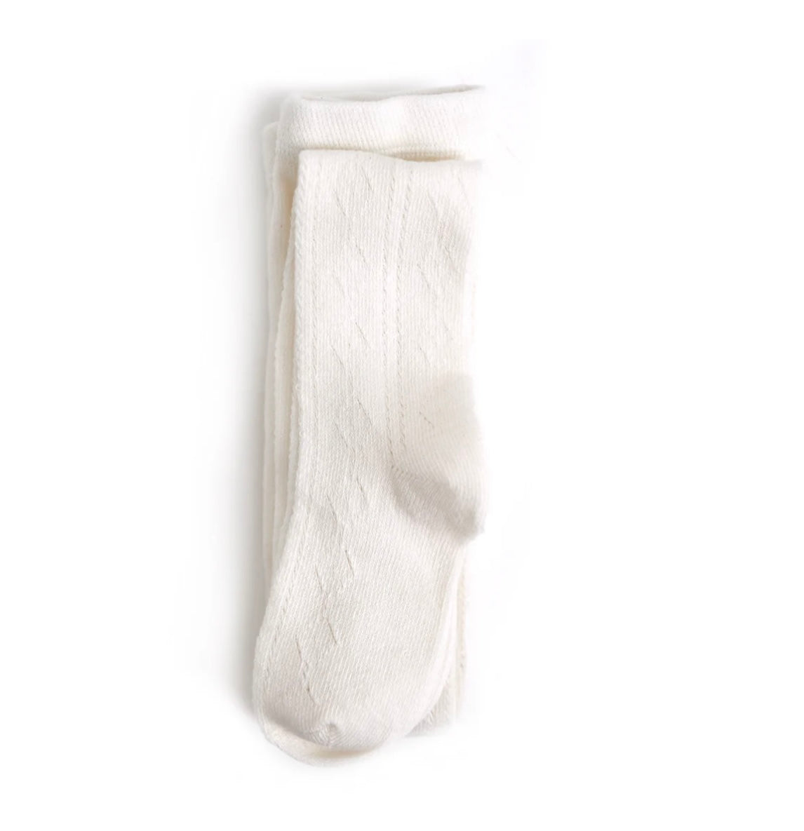 Ivory Fancy Knit Tights