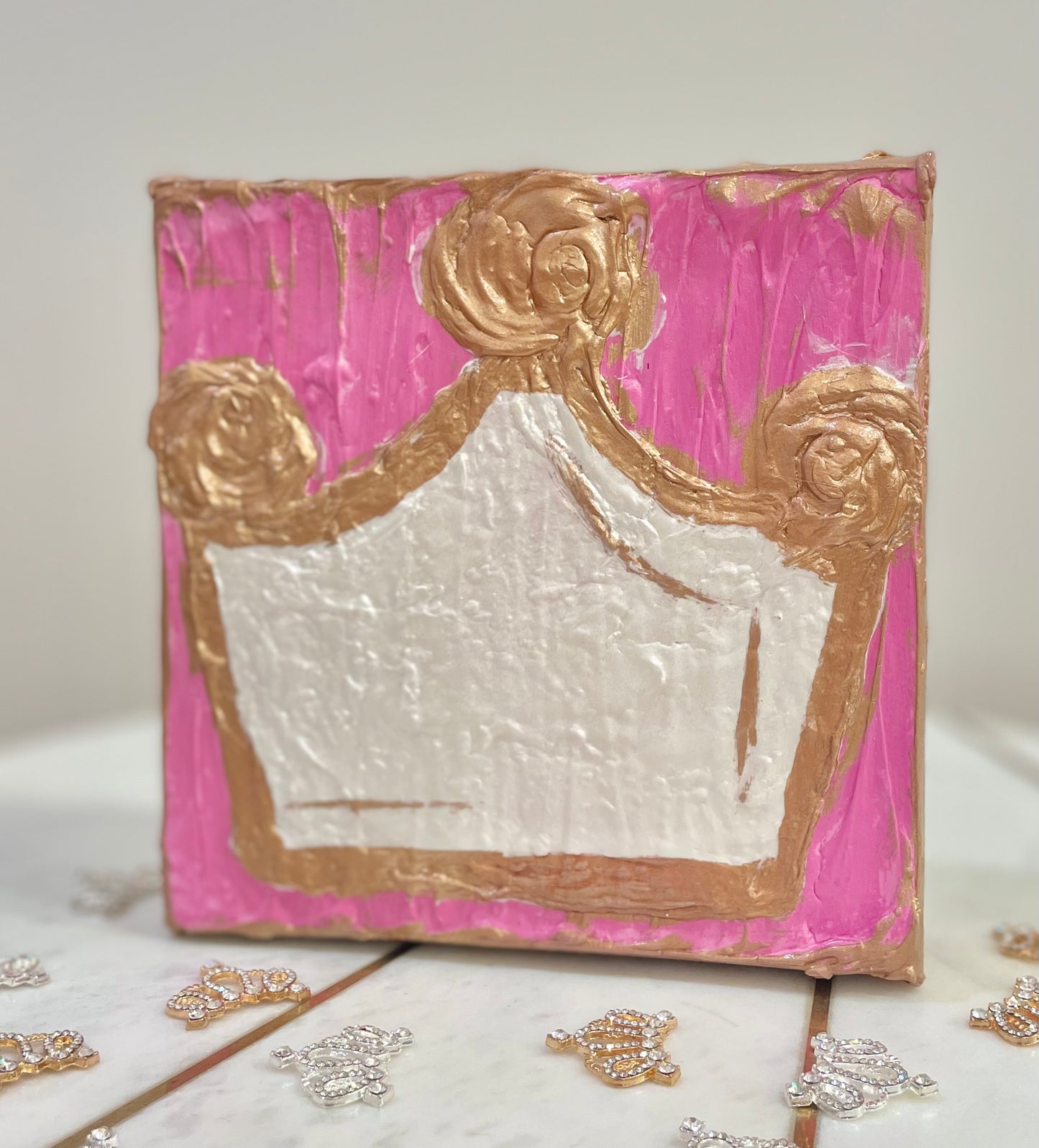 Crown Canvas Block Painting