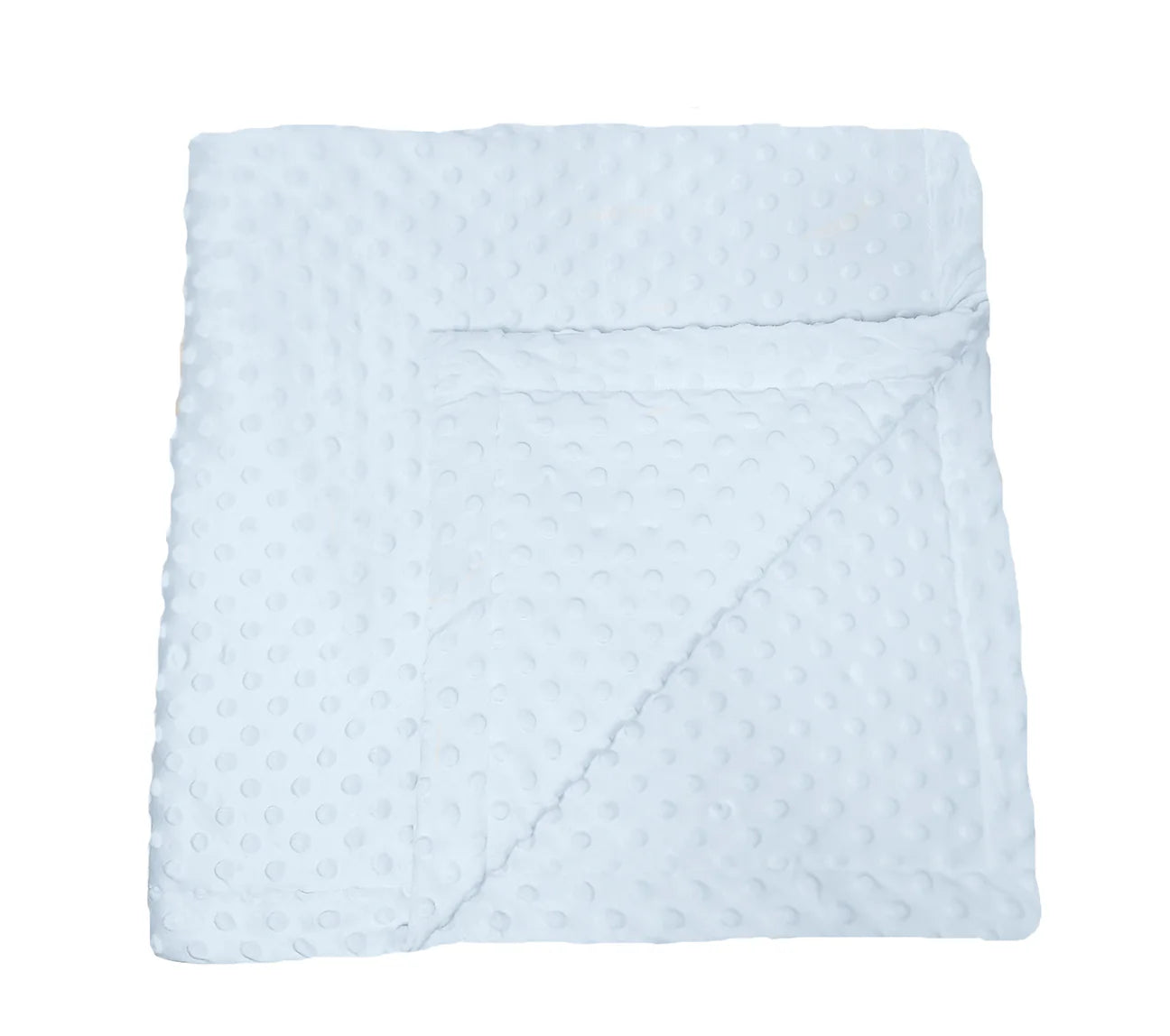 Blue Minky Dot 40X40 Plush Blanket