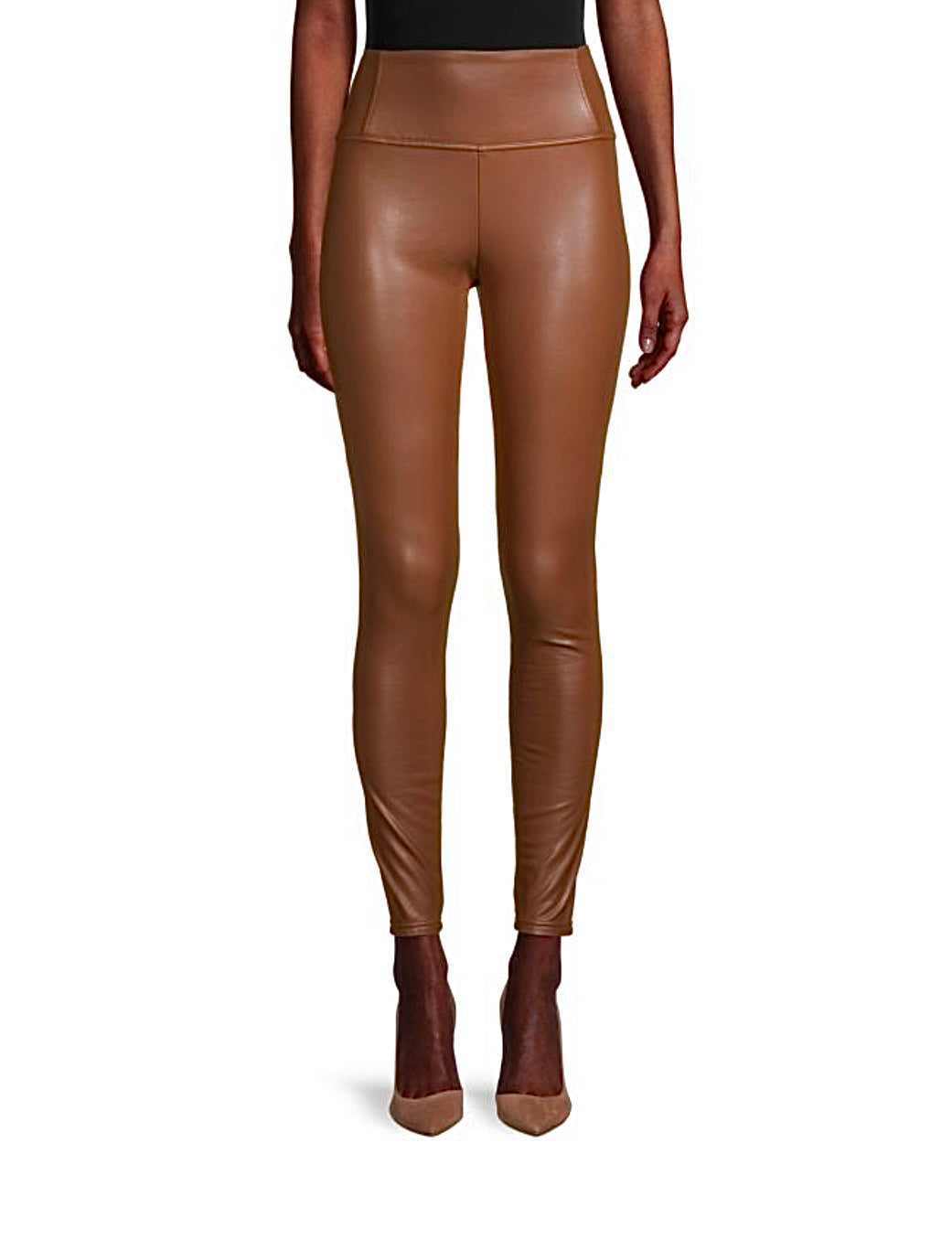 Mocha Faux Leather Leggings