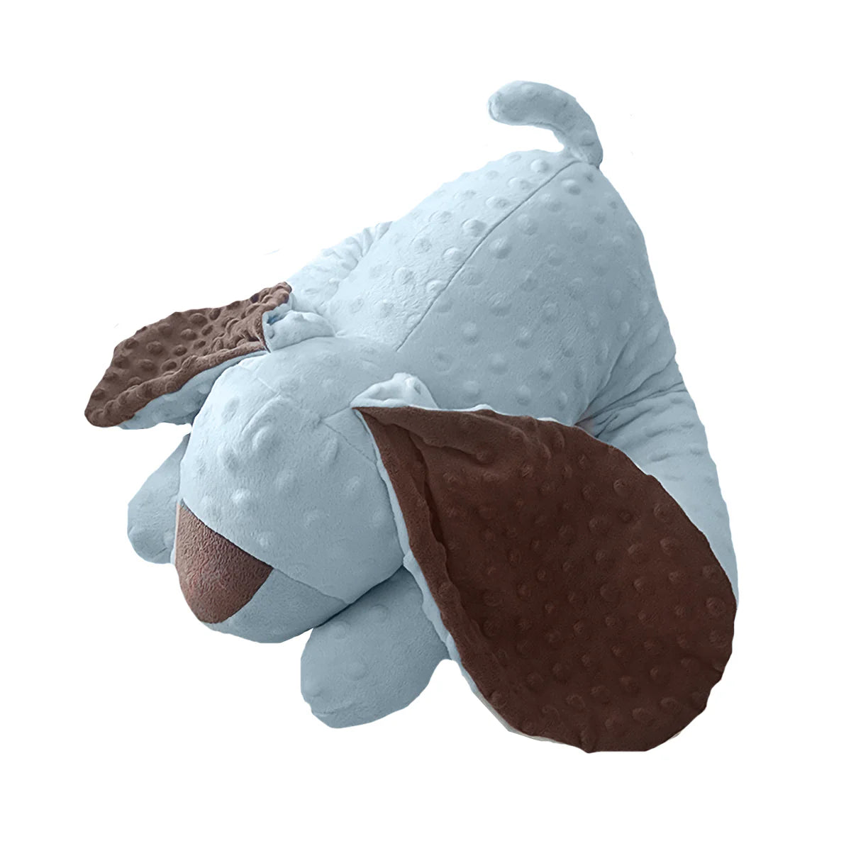 Blue Minky Dot Puppy Plush Toy