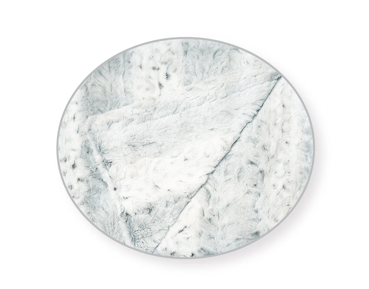 Grey Snow Leopard 60 X 72 Minky Faux Fur Blanket