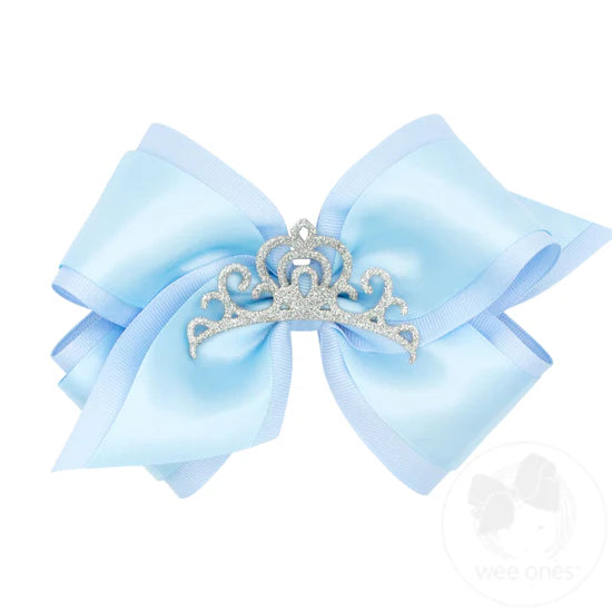 Satin Crown Bow (5")