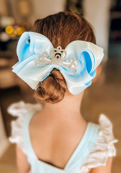 Satin Crown Bow (5.5")