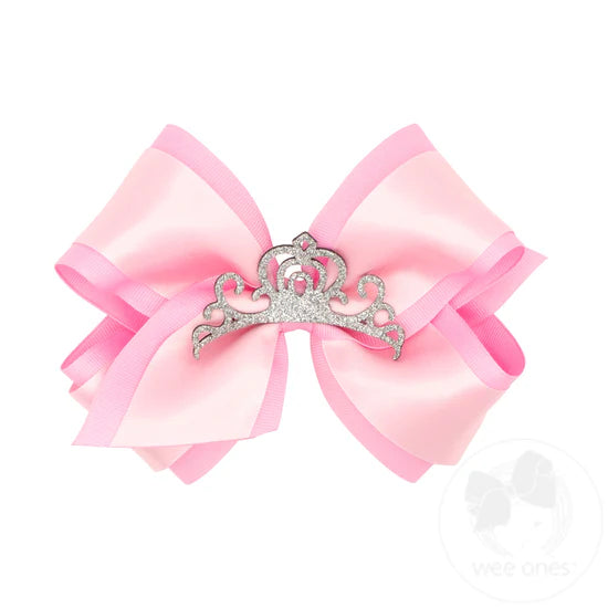 Satin Crown Bow (5.5")