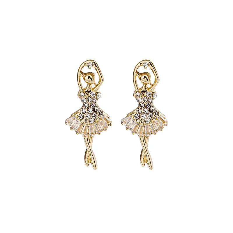 Blinging Ballerina Studs