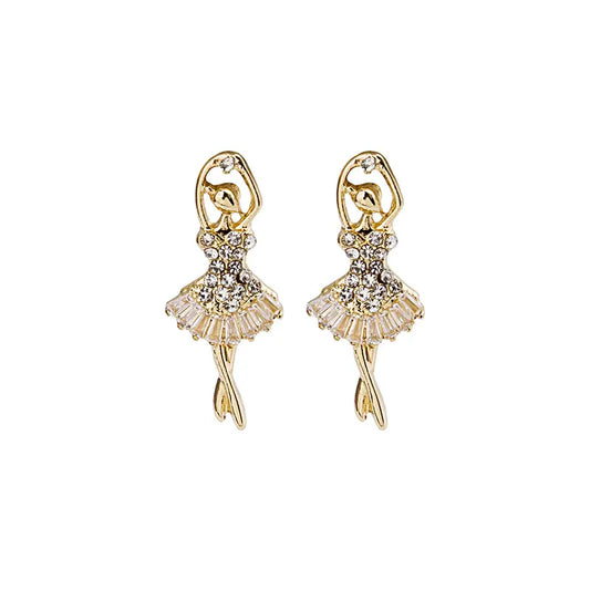 Blinging Ballerina Studs