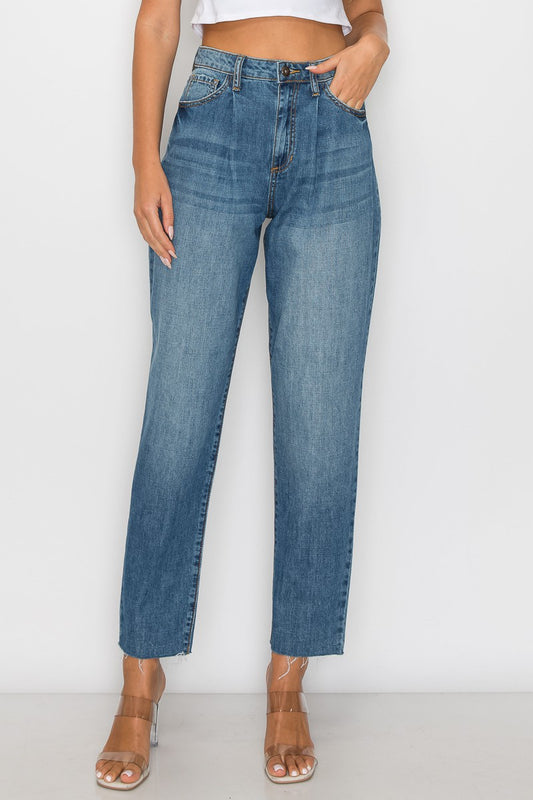 Loose Fit High Rise Denim Jean