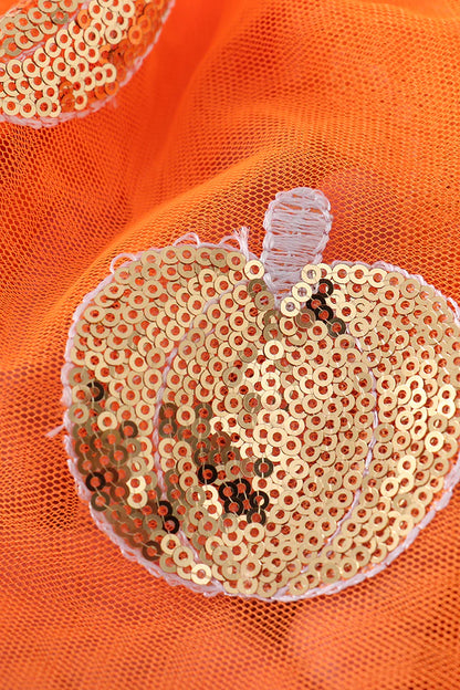 Orange Pumpkin Sequin TuTu