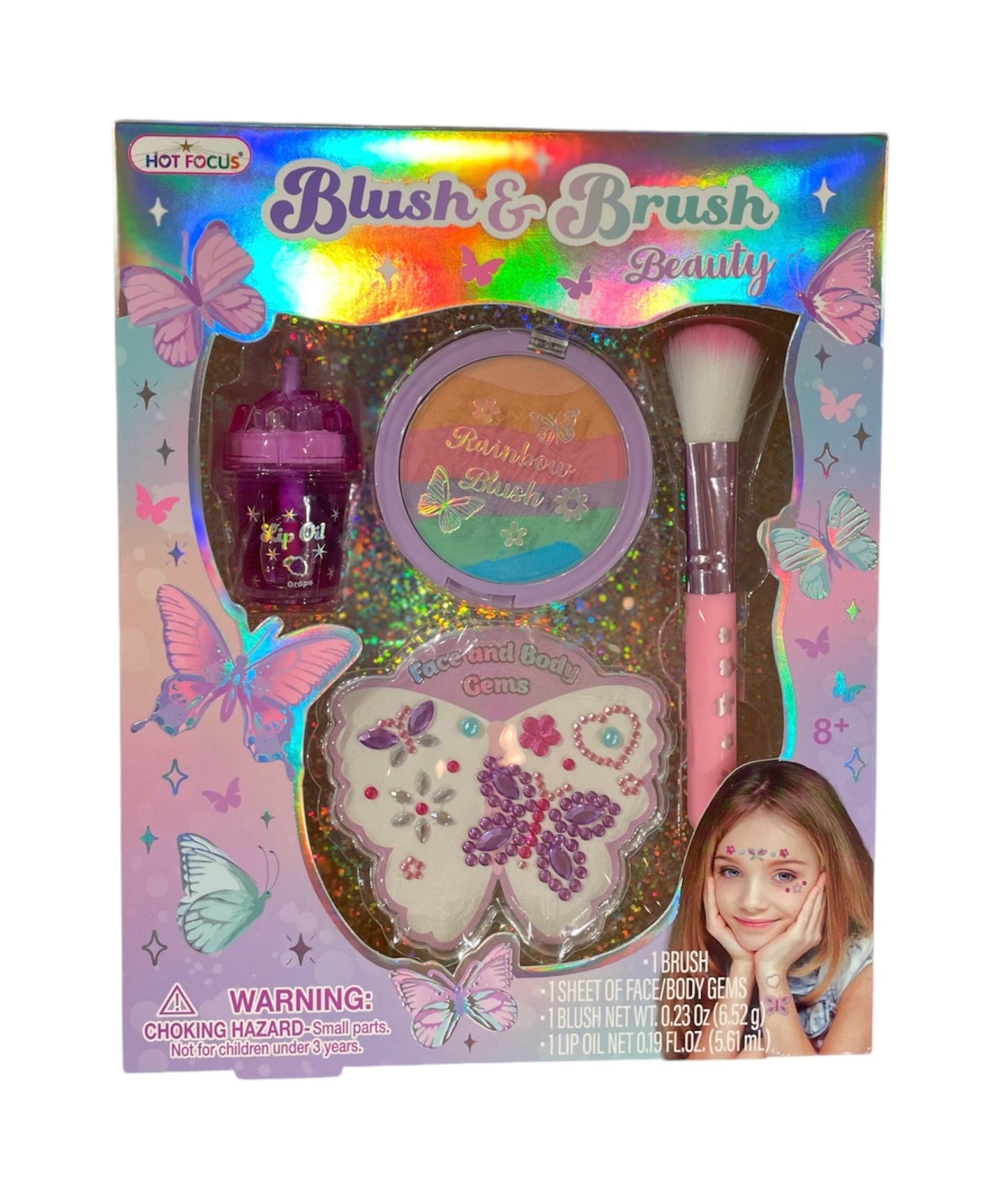 Blush & Brush Butterfly Glam Set