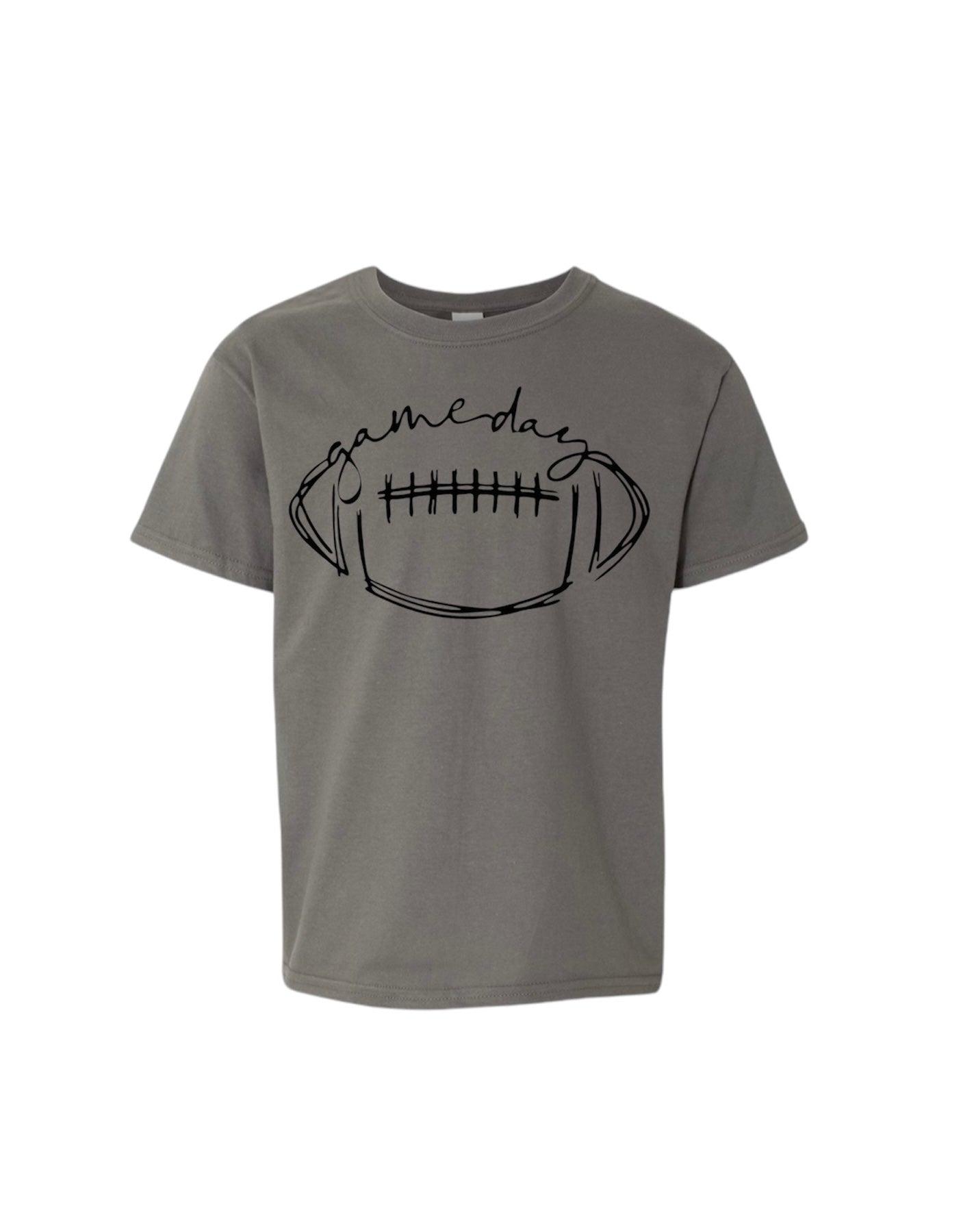 Game Day Graphic Football Tee - Grey