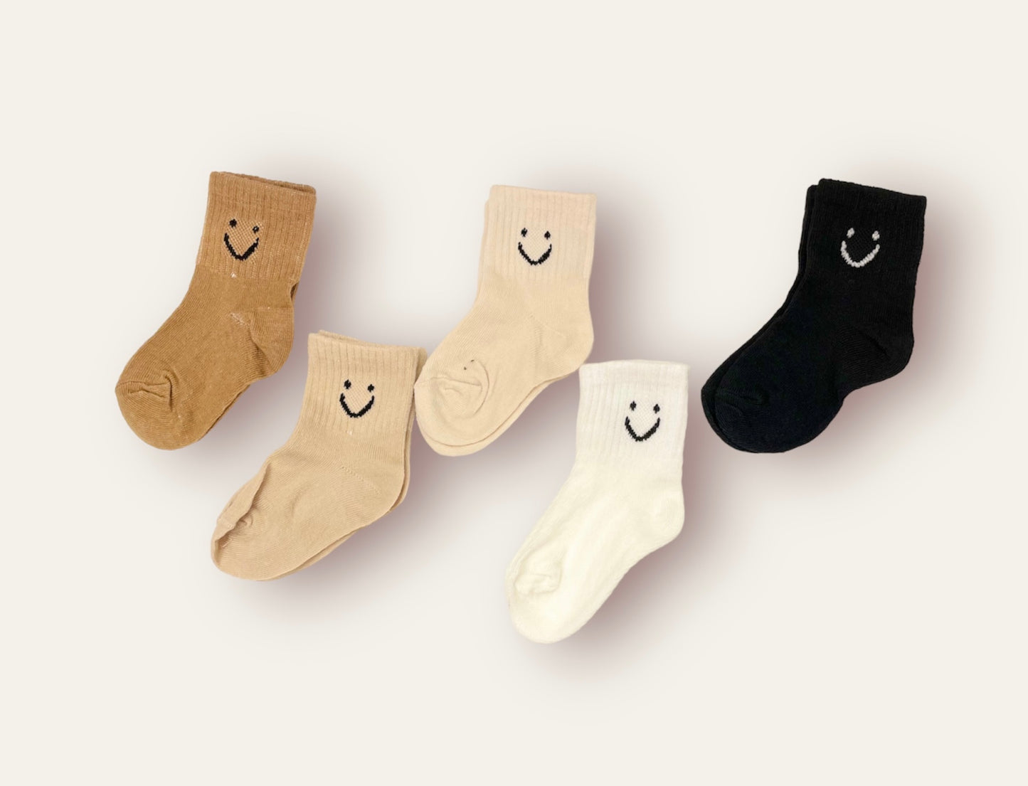 Smiley Face Neutral Ankle Socks