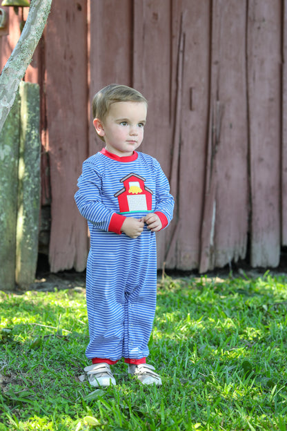 Farm Animal Barn Appliqué Romper