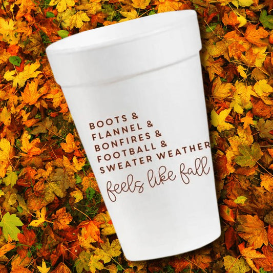 ‘All The Fall Things’ Styrofoam Cups