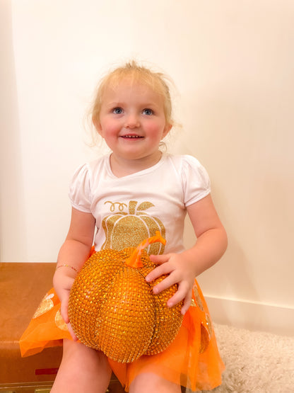 Orange Pumpkin Sequin TuTu