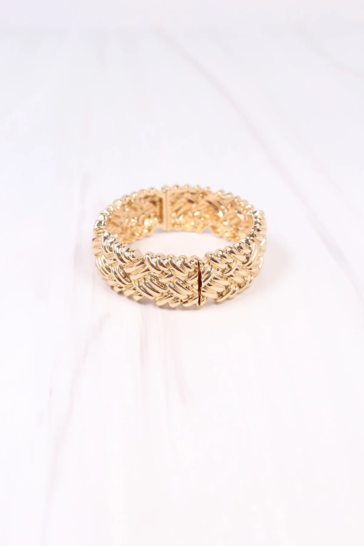 Annika Textured Gold Bracelet