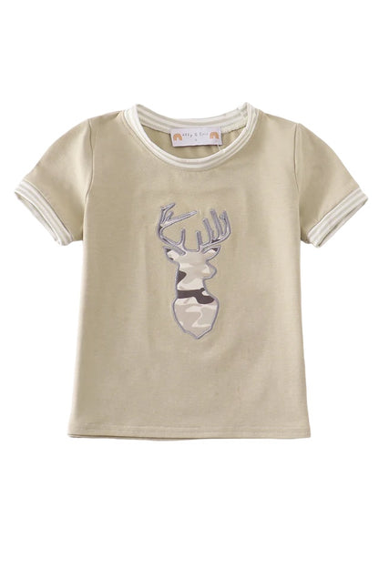 Camouflage Antler Appliqué Top