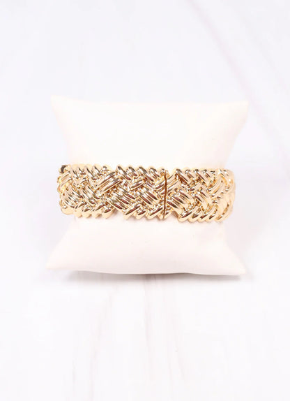 Annika Textured Gold Bracelet