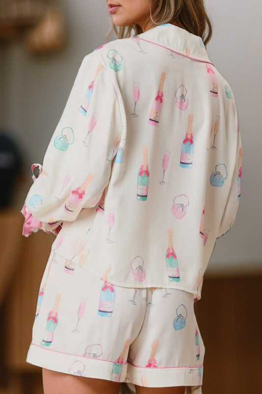 Whimsical Dreams Bow Knot Pajama Set