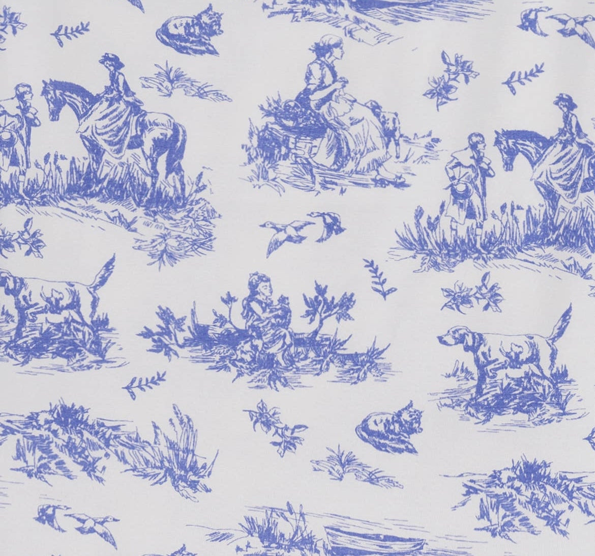 Blue Toile Storyland Headband