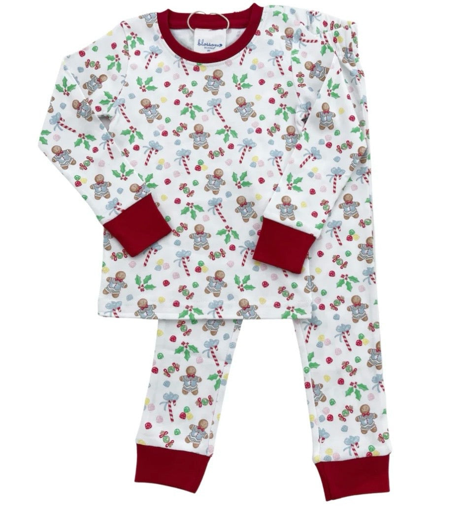 Gingerbread Boy - Kids Long Sleeve Fitted Sleep Set