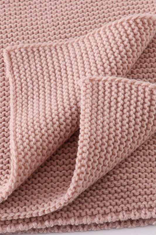 Blush Knit Baby Blanket