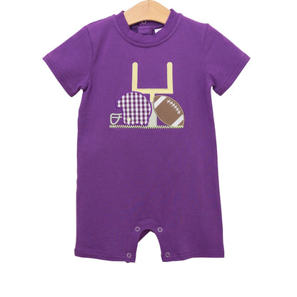 Touch Down Romper - Purple