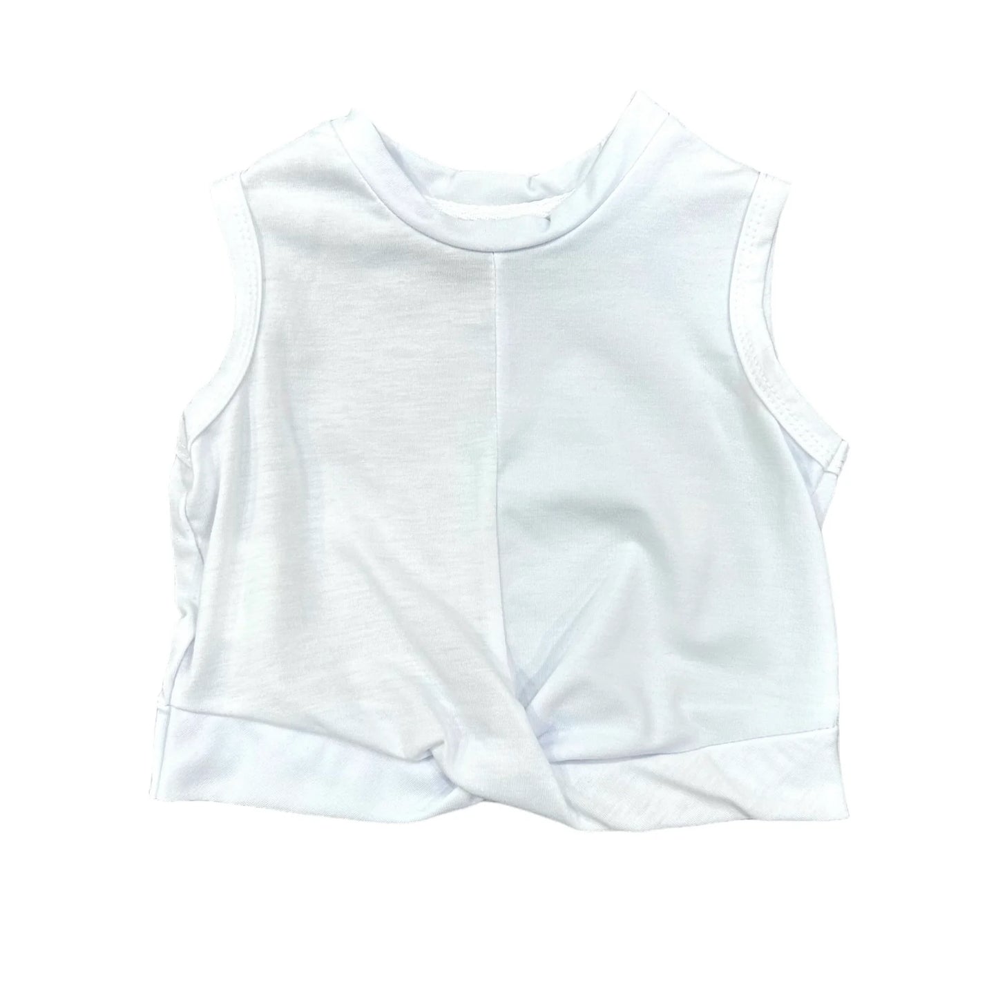 Girls Criss Cross Tank Top - French Blue