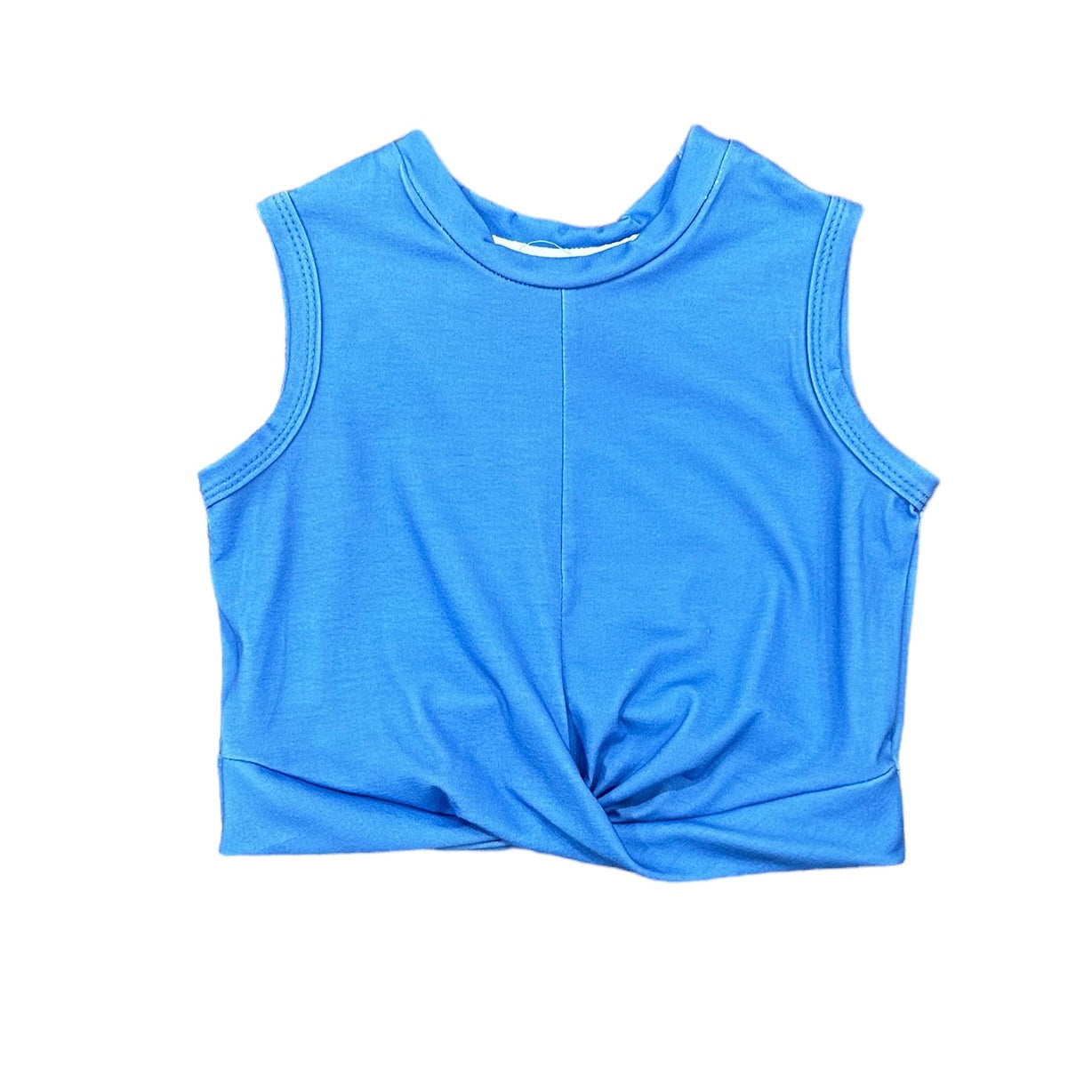 Girls Criss Cross Tank Top - French Blue