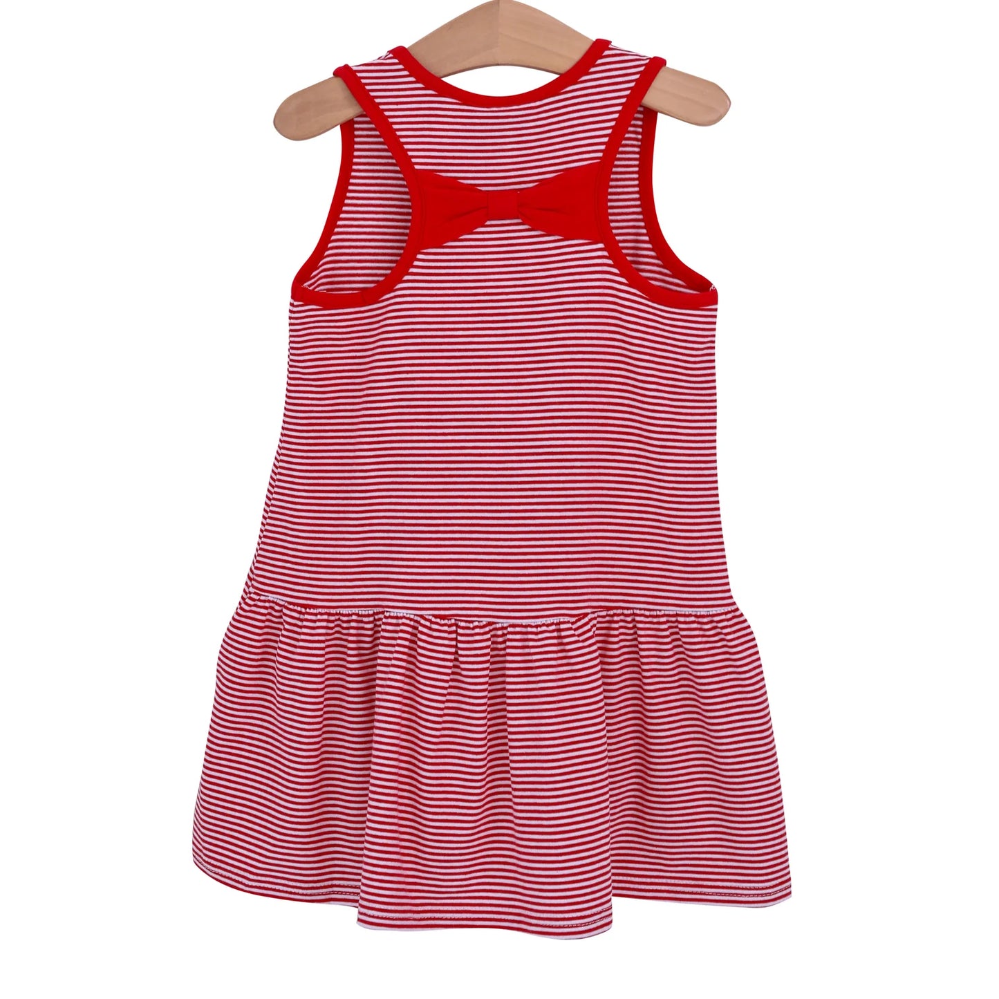 Bow Back Cheer Dress - Red