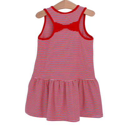 Bow Back Cheer Dress - Red