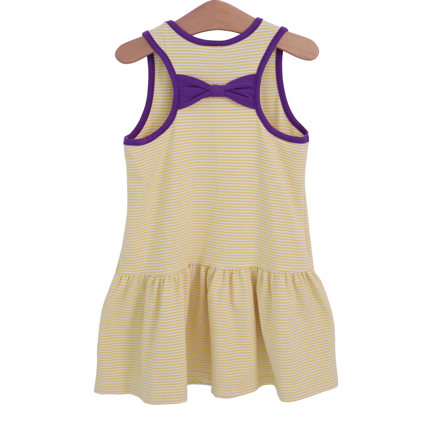 Bow Back Cheer Dress - Purple/Gold