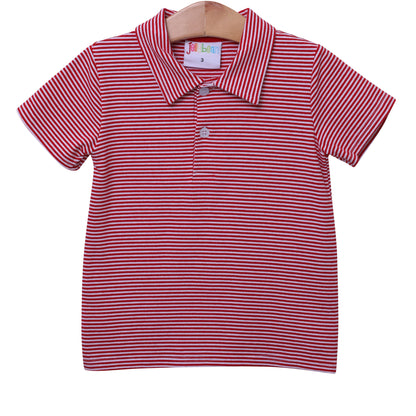 Lucas Red Stripe Polo