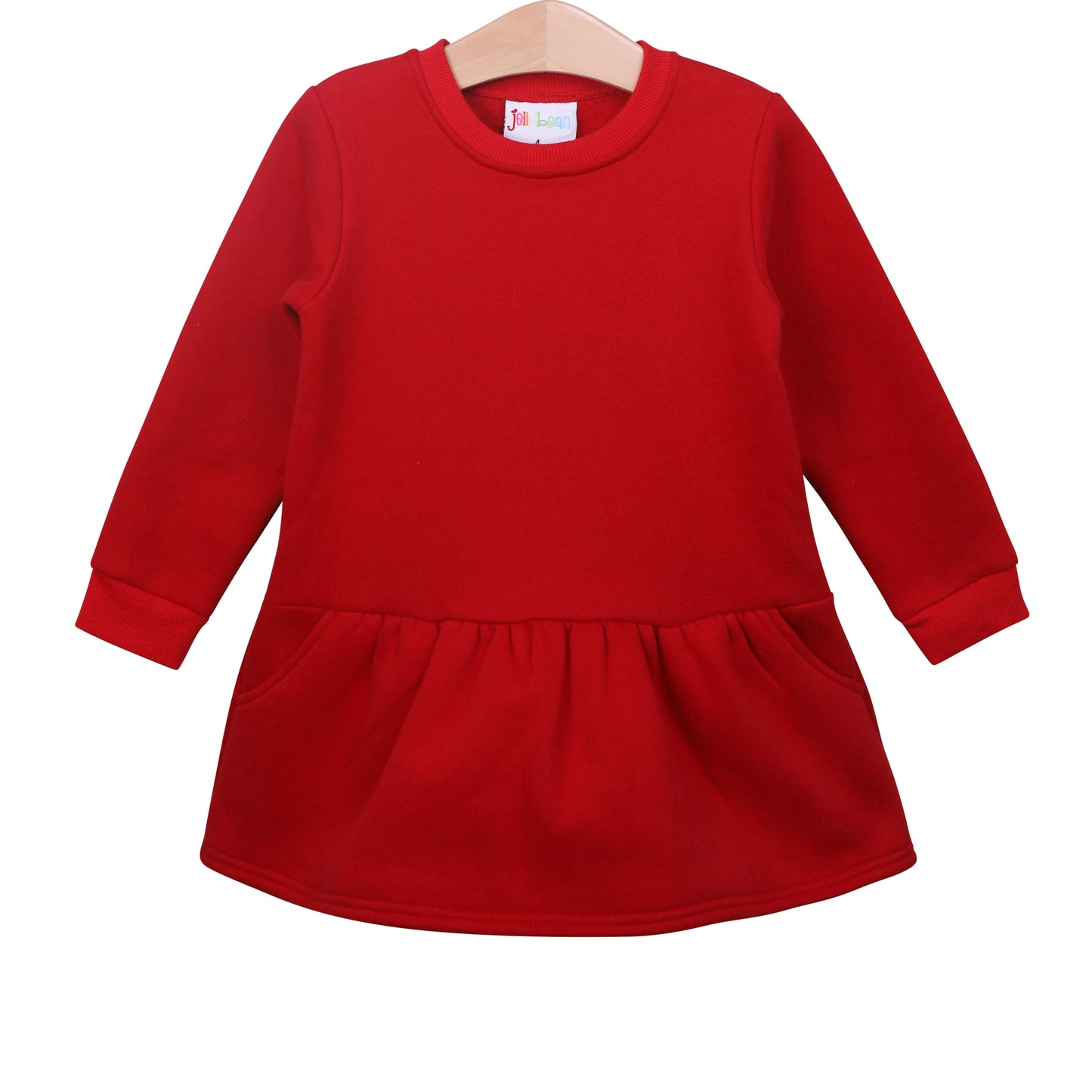 Girls Tunic Sweatshirt (red)