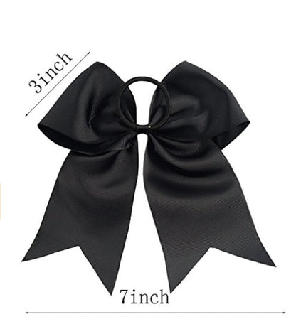 7" Cheer Bow - White