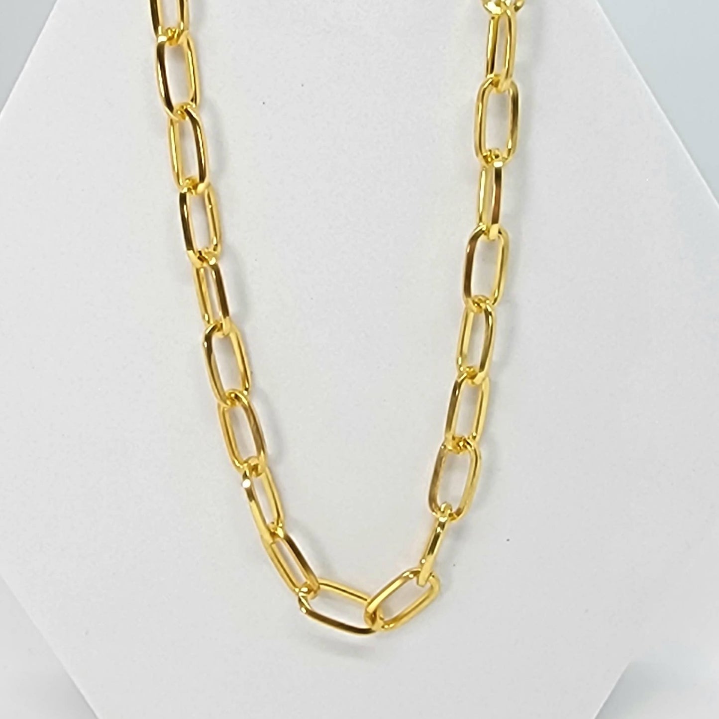 Gold Paperclip Necklace